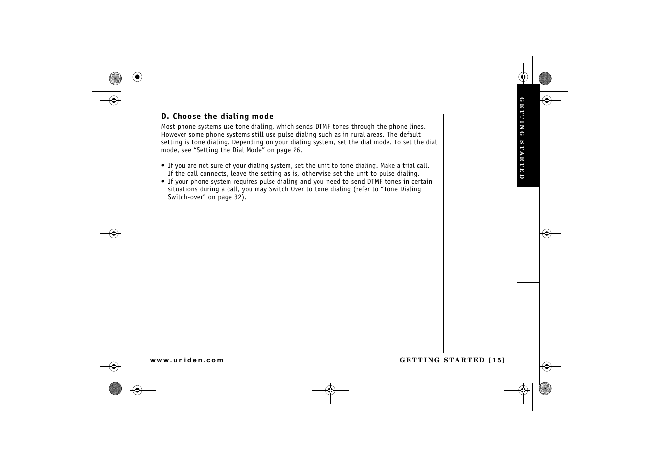 Uniden 2.4 User Manual | Page 17 / 68