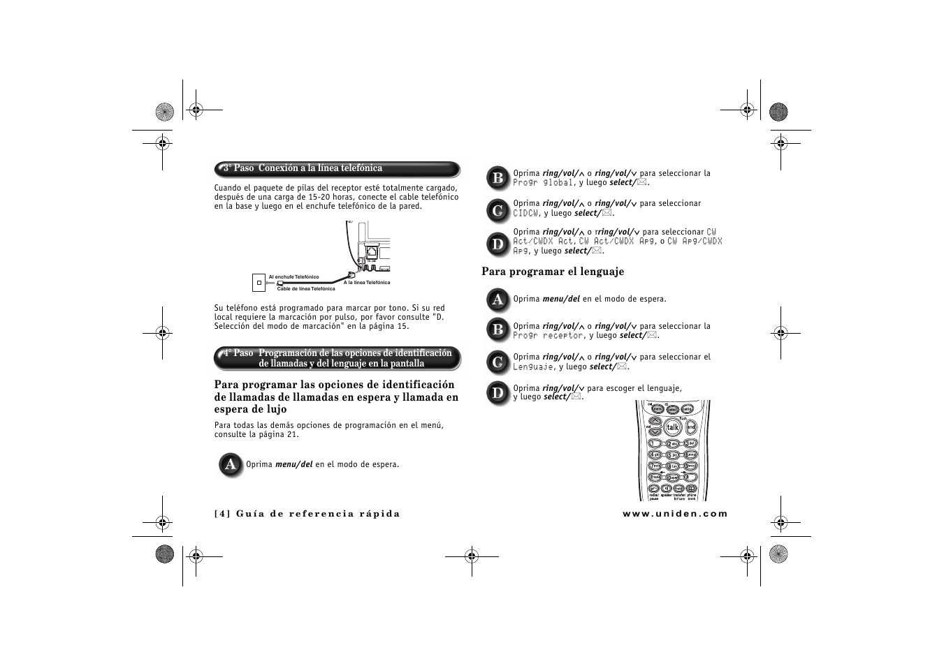 Uniden 2.4 User Manual | Page 6 / 68