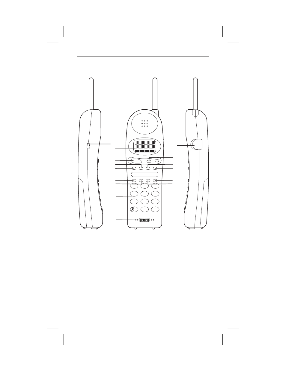 Handset controls & functions | Uniden ANA 9610 User Manual | Page 5 / 46