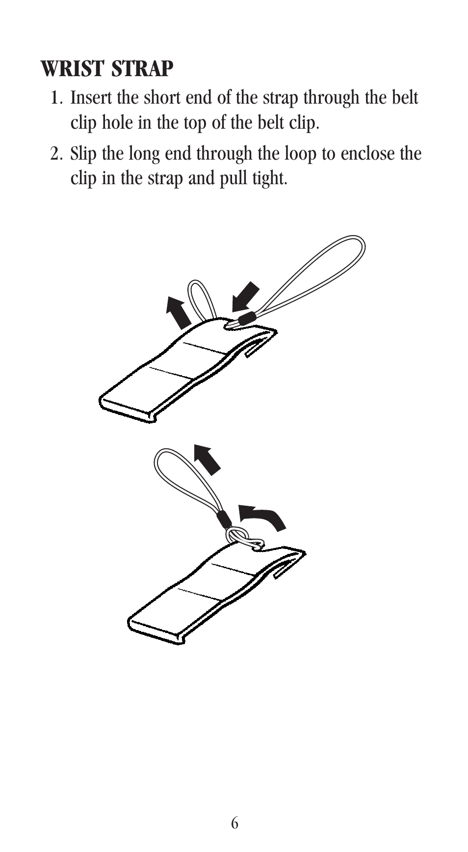Wrist strap | Uniden UH-048XR User Manual | Page 9 / 32