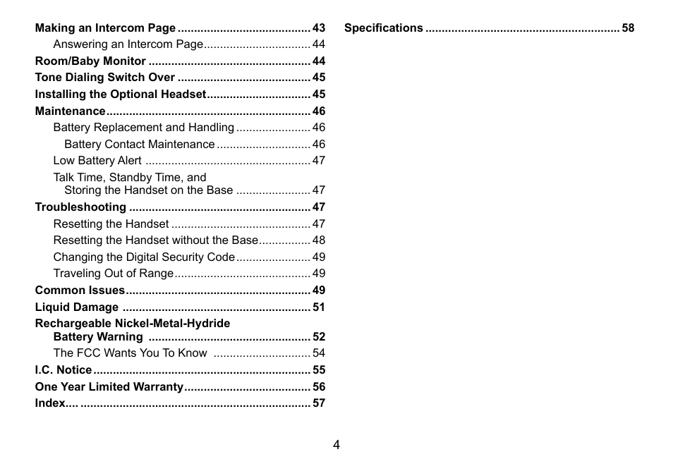 Uniden DCT756 User Manual | Page 4 / 60