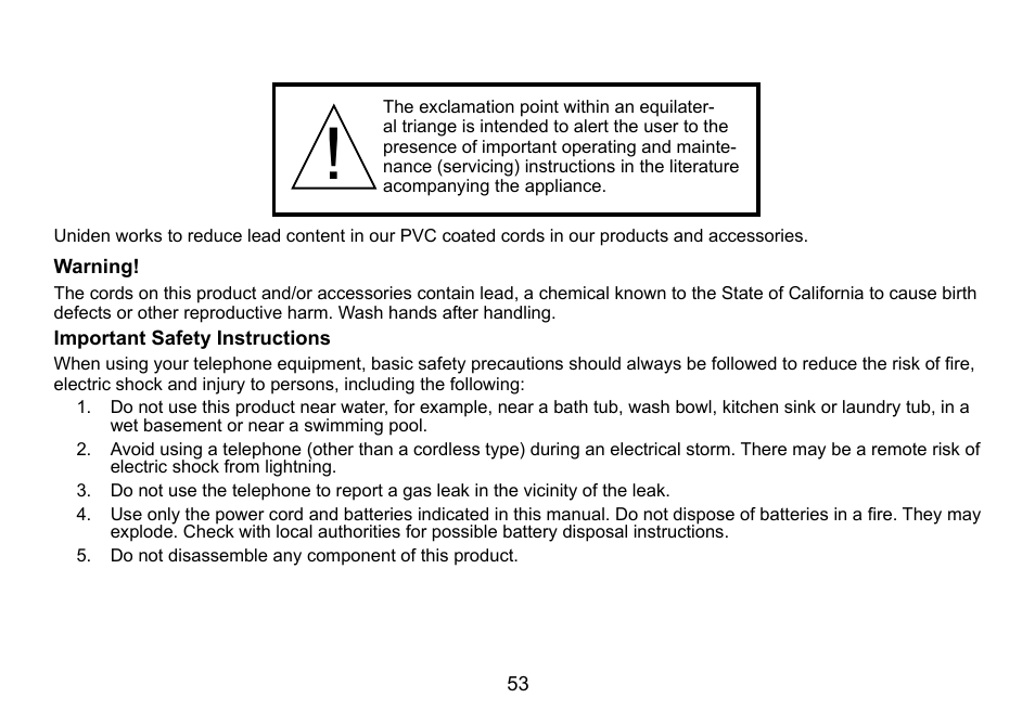 Uniden DCT756 User Manual | Page 53 / 60