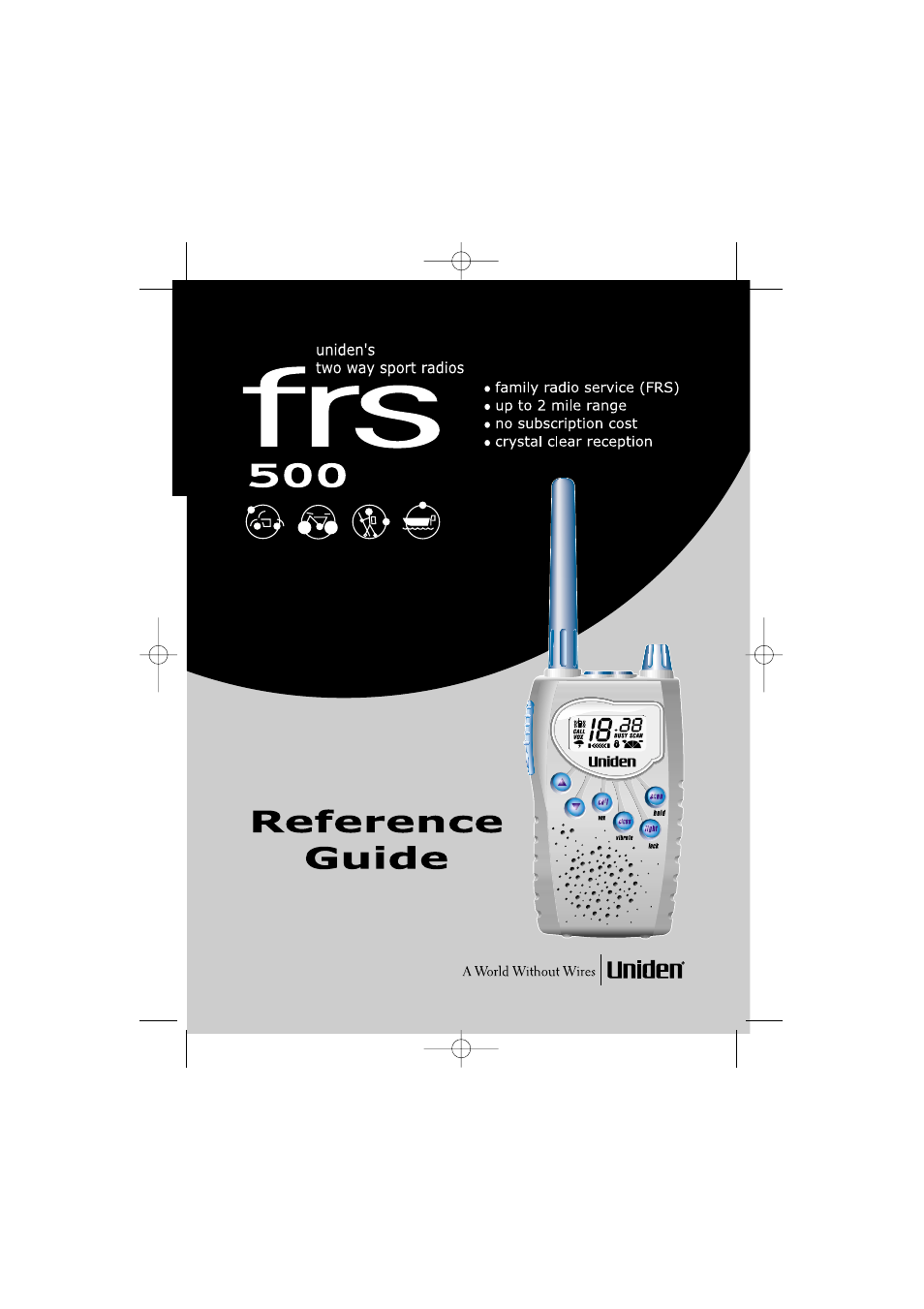 Uniden FRS500 User Manual | 20 pages