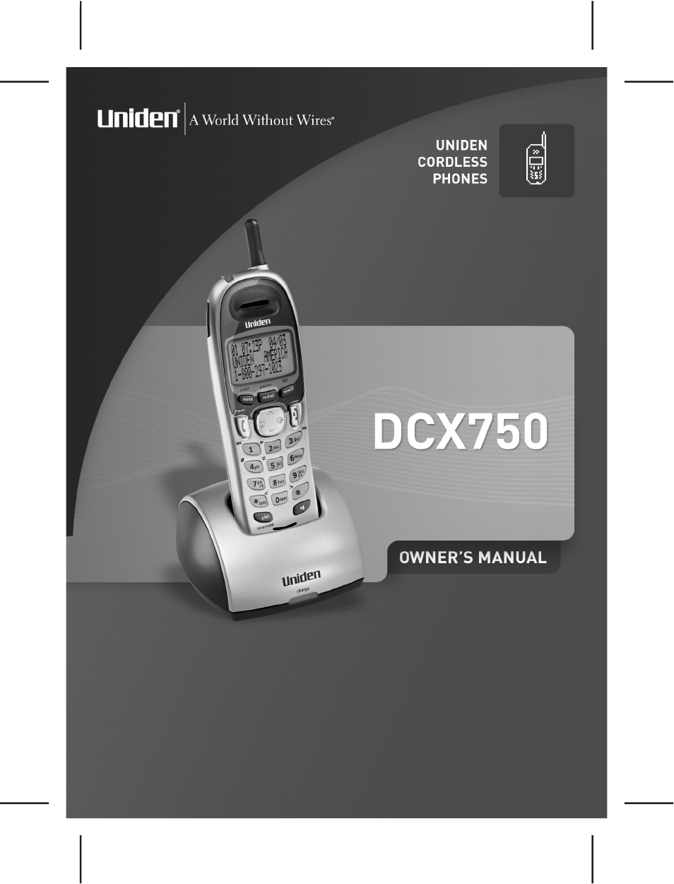 Uniden DCX750 User Manual | 20 pages