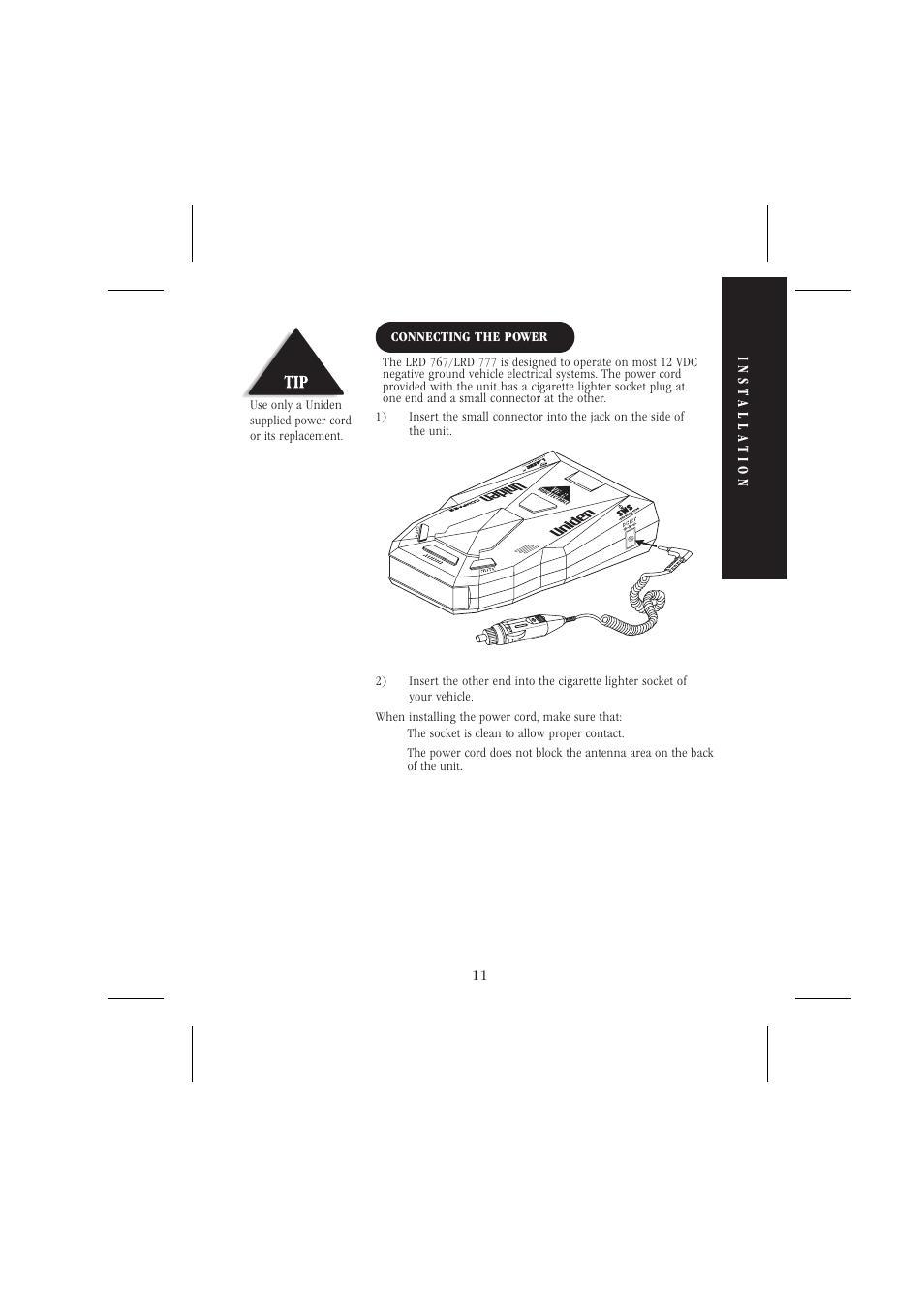 Uniden LRD 766 User Manual | Page 12 / 27