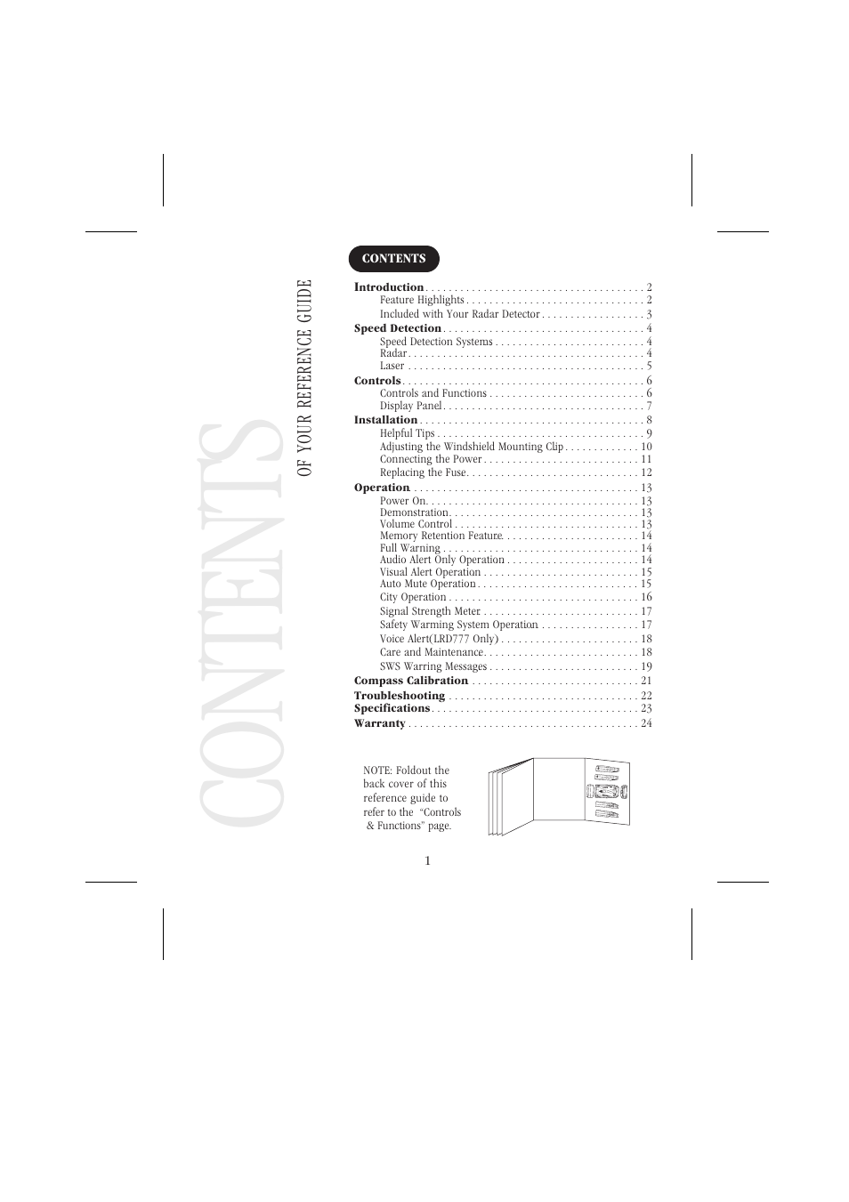 Uniden LRD 766 User Manual | Page 2 / 27