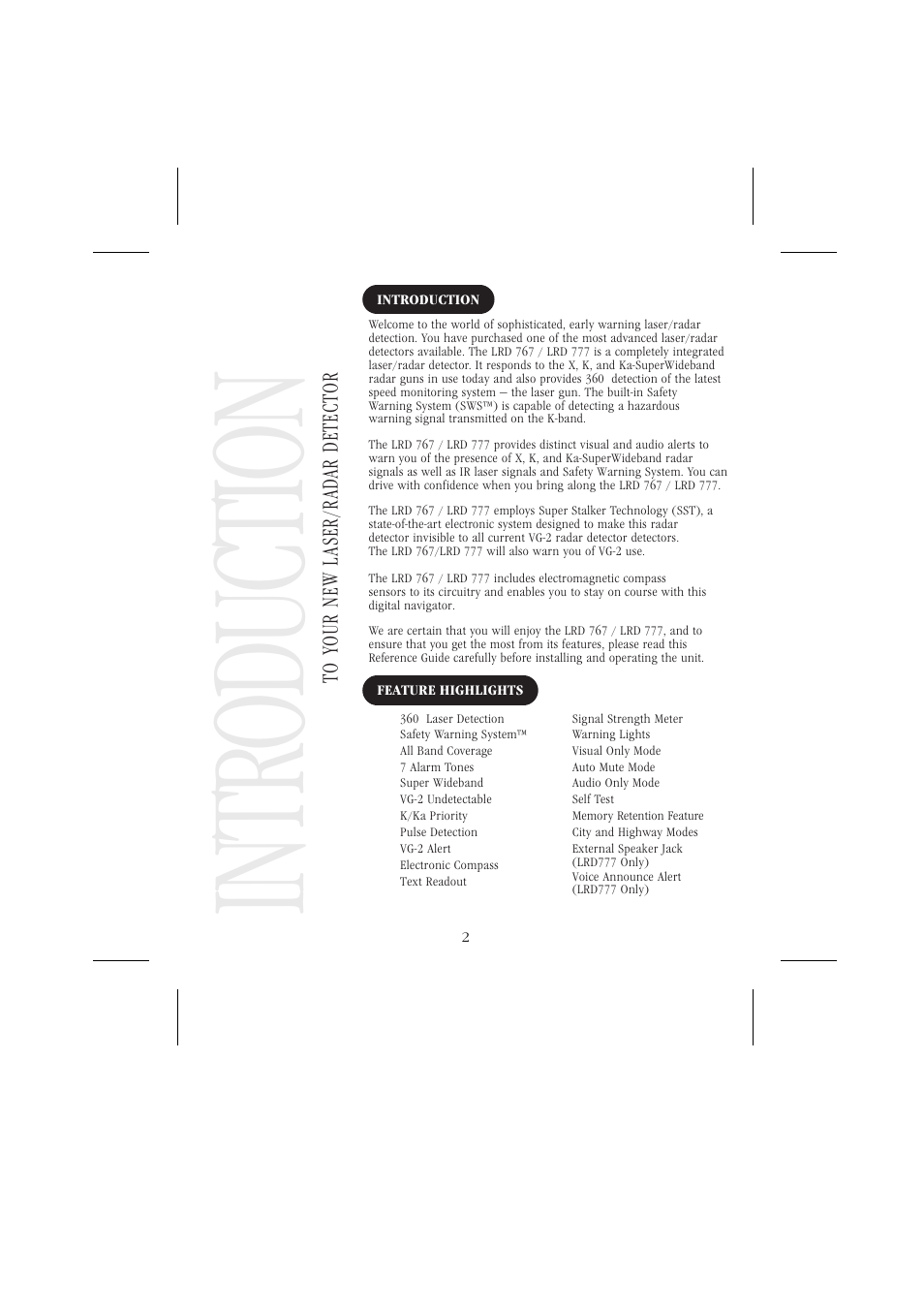 Uniden LRD 766 User Manual | Page 3 / 27
