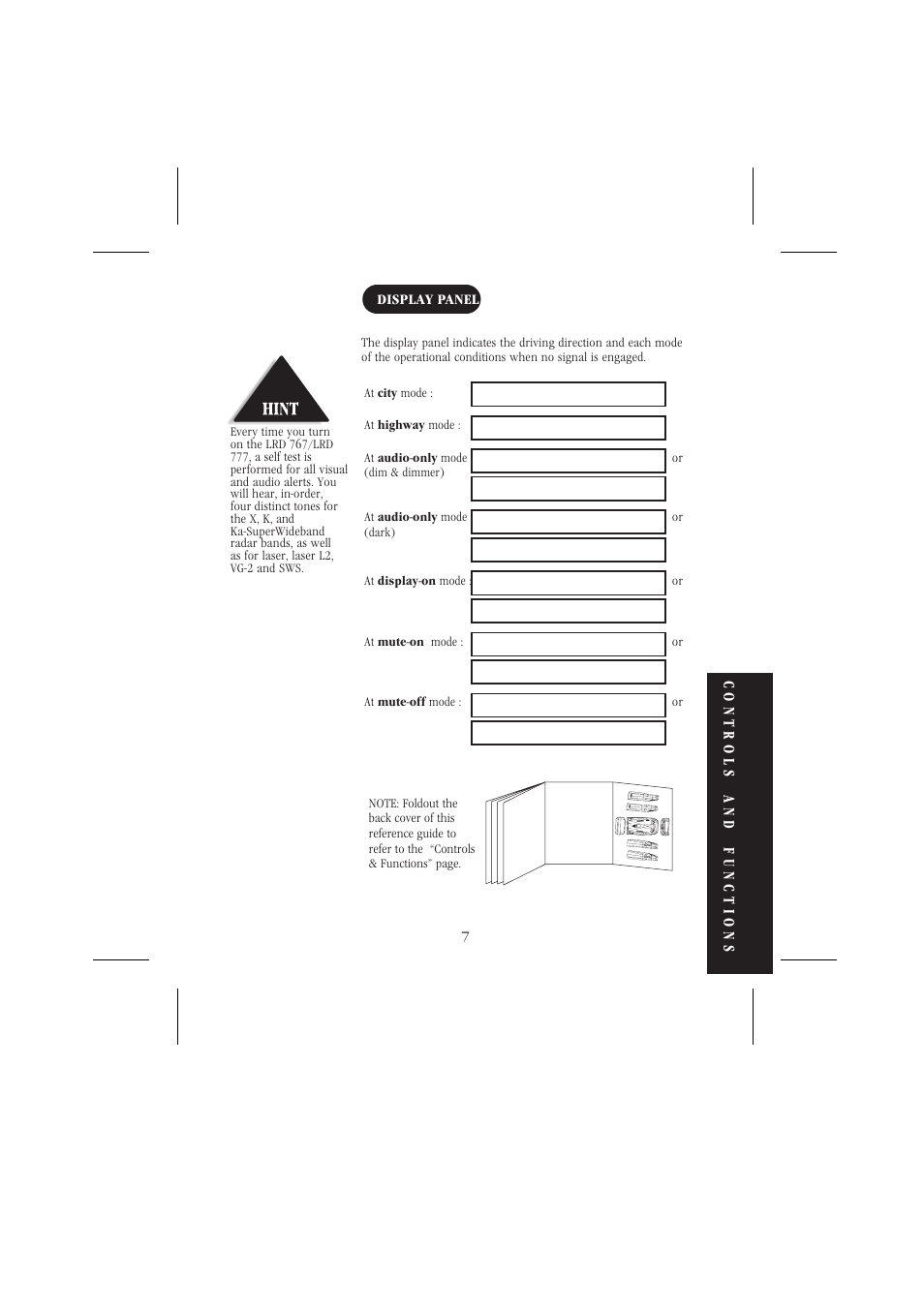 Uniden LRD 766 User Manual | Page 8 / 27