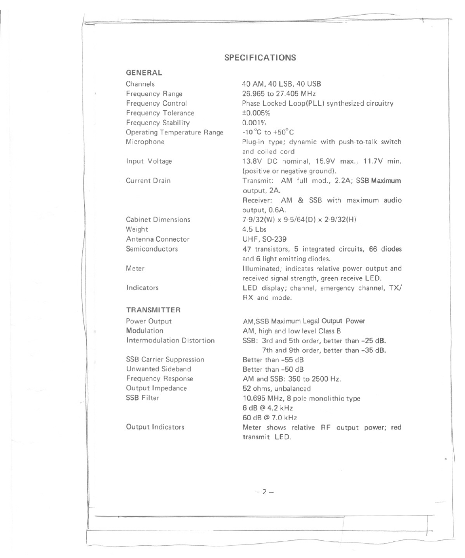 Uniden AX 144 User Manual | Page 3 / 17