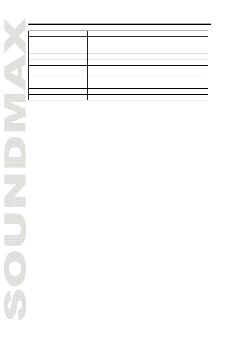 Spec ification | SoundMax SM-LCD710 User Manual | Page 10 / 19
