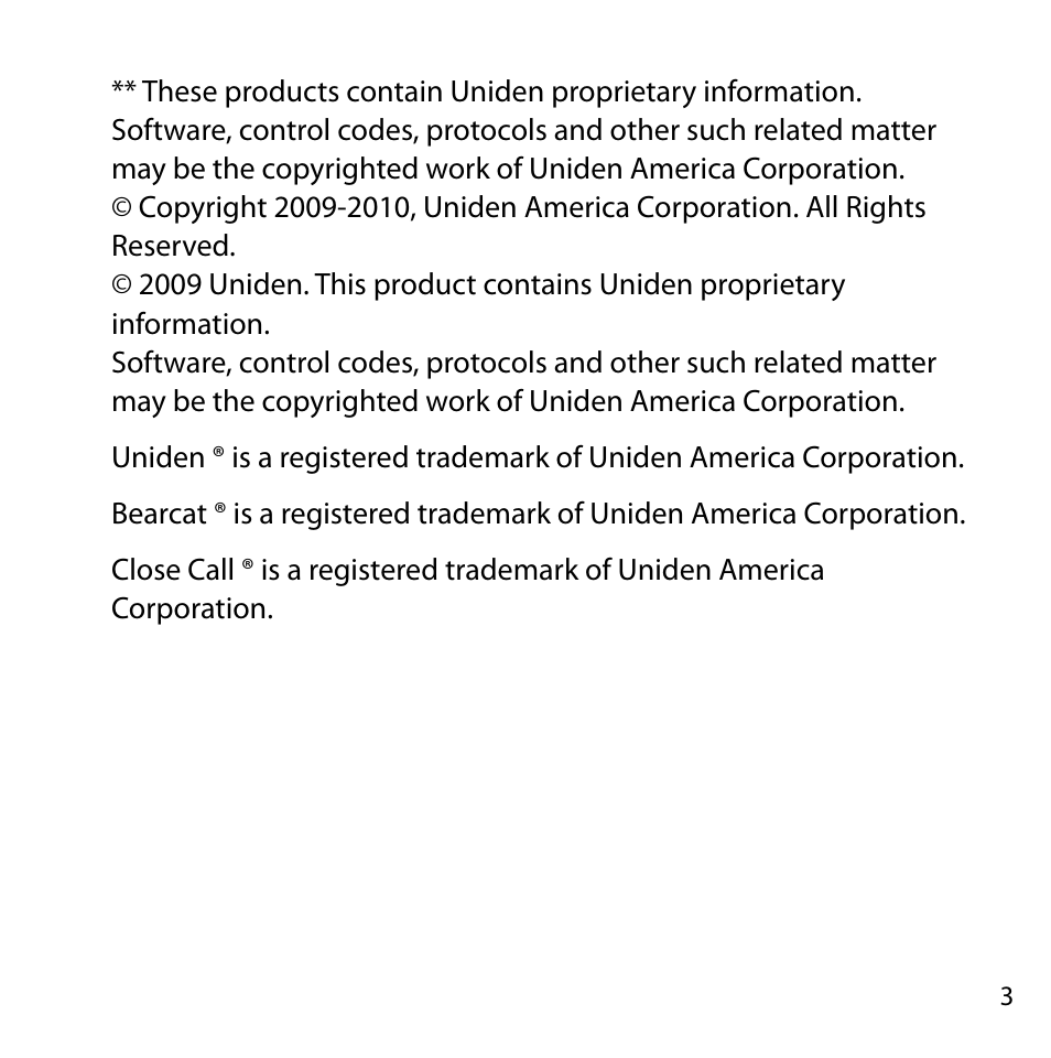 Uniden BC355C User Manual | Page 3 / 68