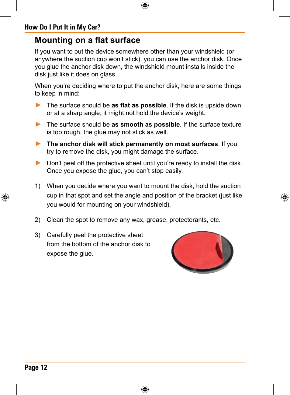 Mounting on a flat surface | Uniden TRAX436 User Manual | Page 12 / 132