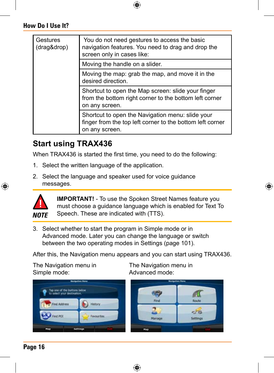 Start using trax436 | Uniden TRAX436 User Manual | Page 16 / 132