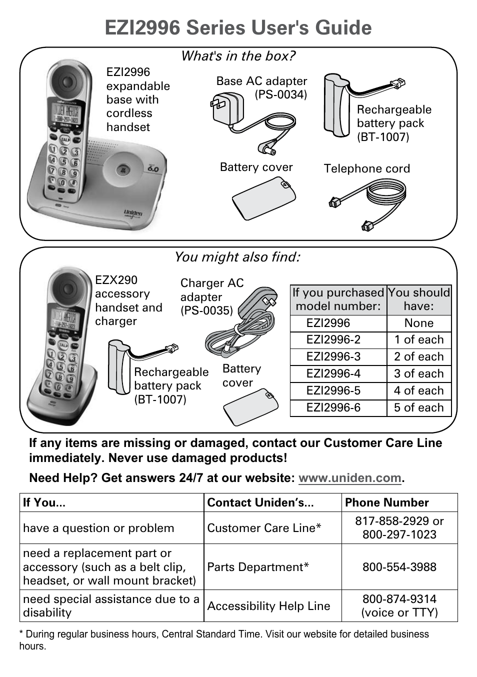 Uniden PS-0035 User Manual | 28 pages