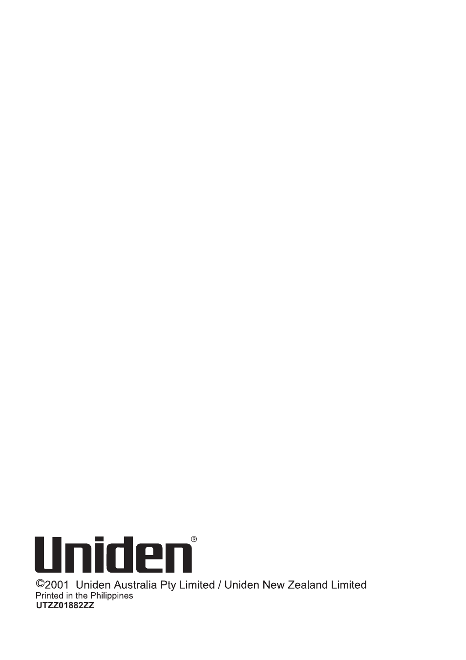 Uniden CB RADIO UH012 User Manual | Page 12 / 12