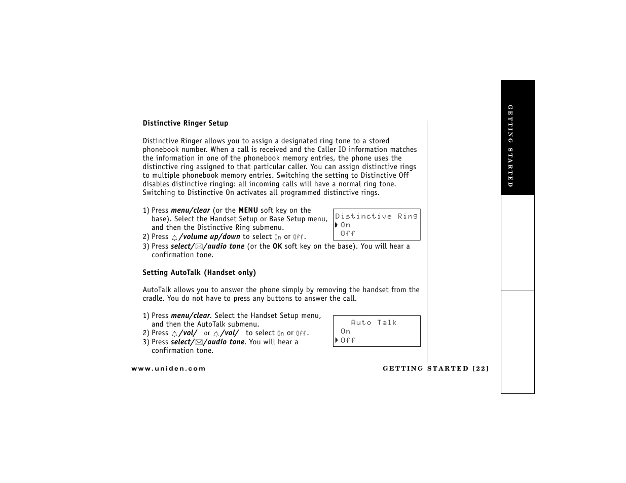 Uniden DCT7488 User Manual | Page 23 / 96