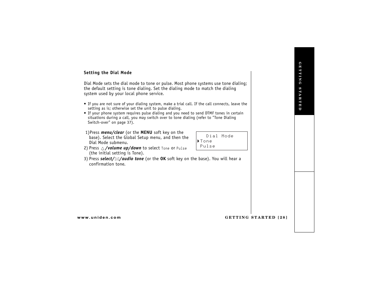 Uniden DCT7488 User Manual | Page 29 / 96