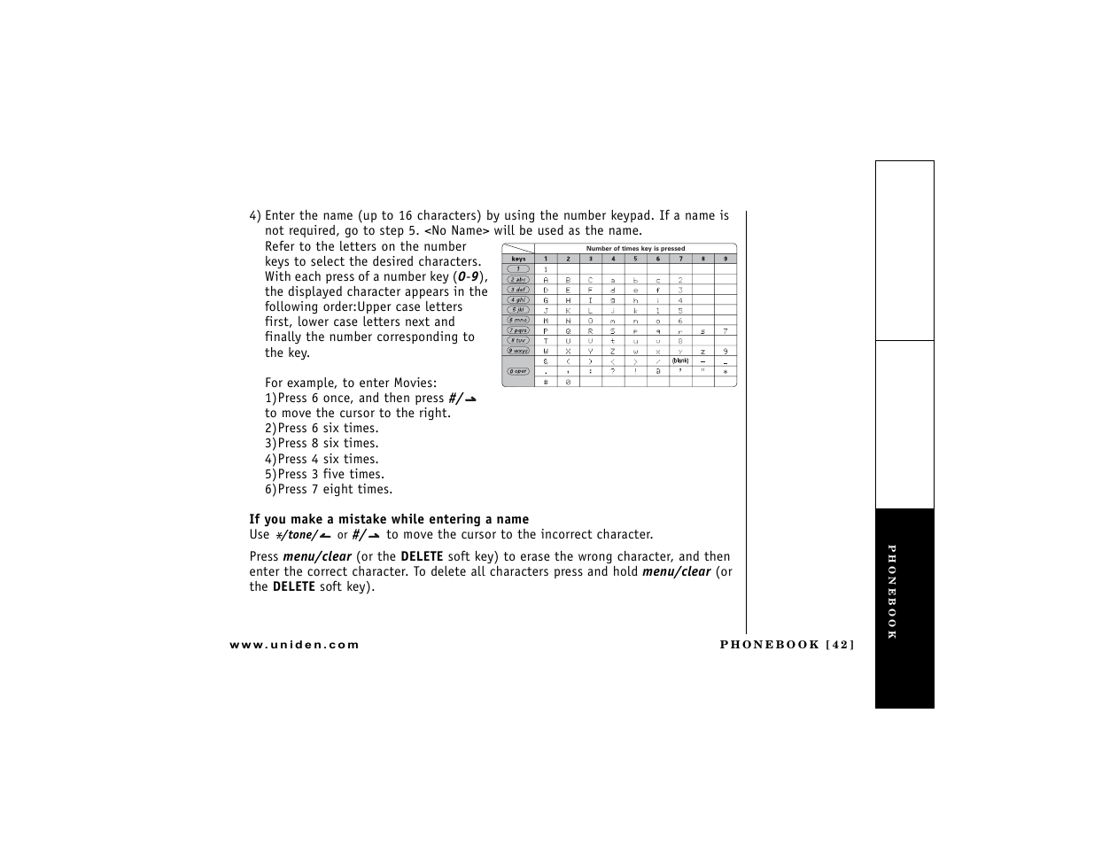 P. 42) | Uniden DCT7488 User Manual | Page 43 / 96