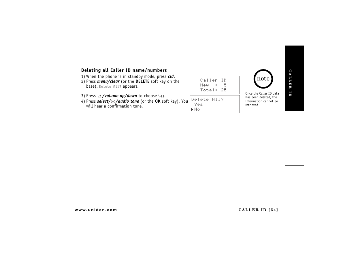 Uniden DCT7488 User Manual | Page 55 / 96