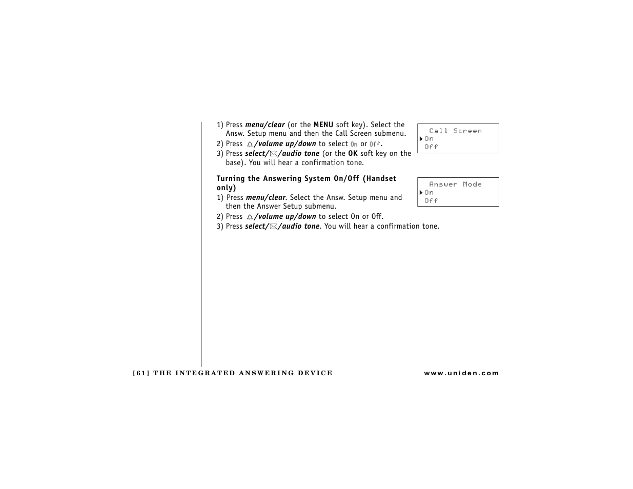 Uniden DCT7488 User Manual | Page 62 / 96