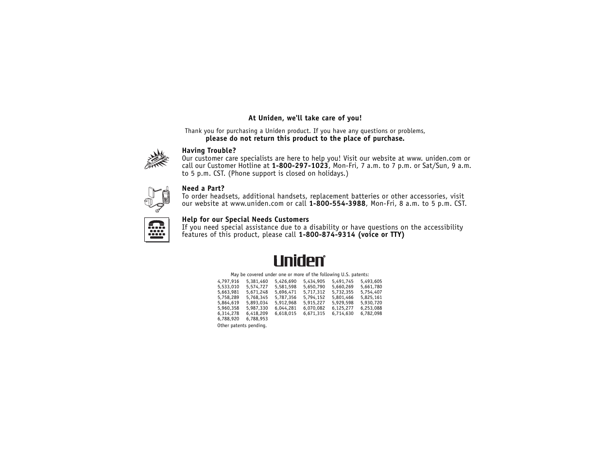 Uniden DCT7488 User Manual | Page 95 / 96