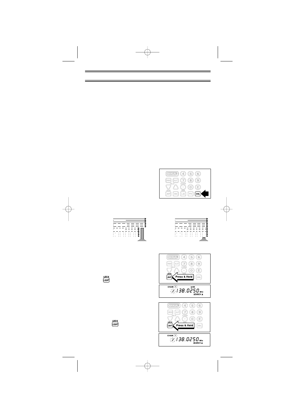 Basic operation, Turn the scanner on, Squelch function | Key lock | Uniden BC45XLT User Manual | Page 13 / 35