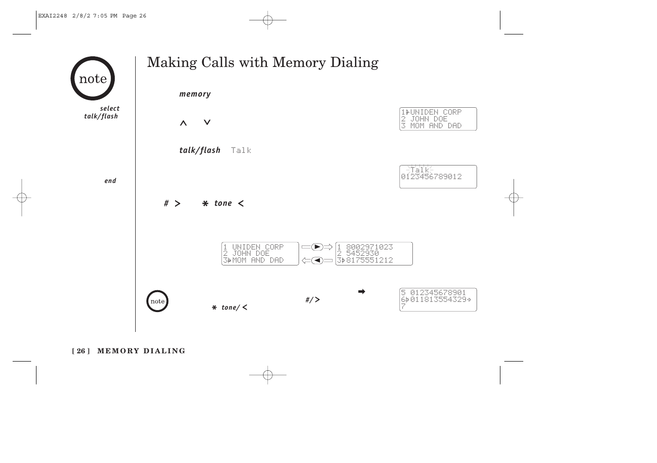 Uniden EXAI2248 series User Manual | Page 28 / 68