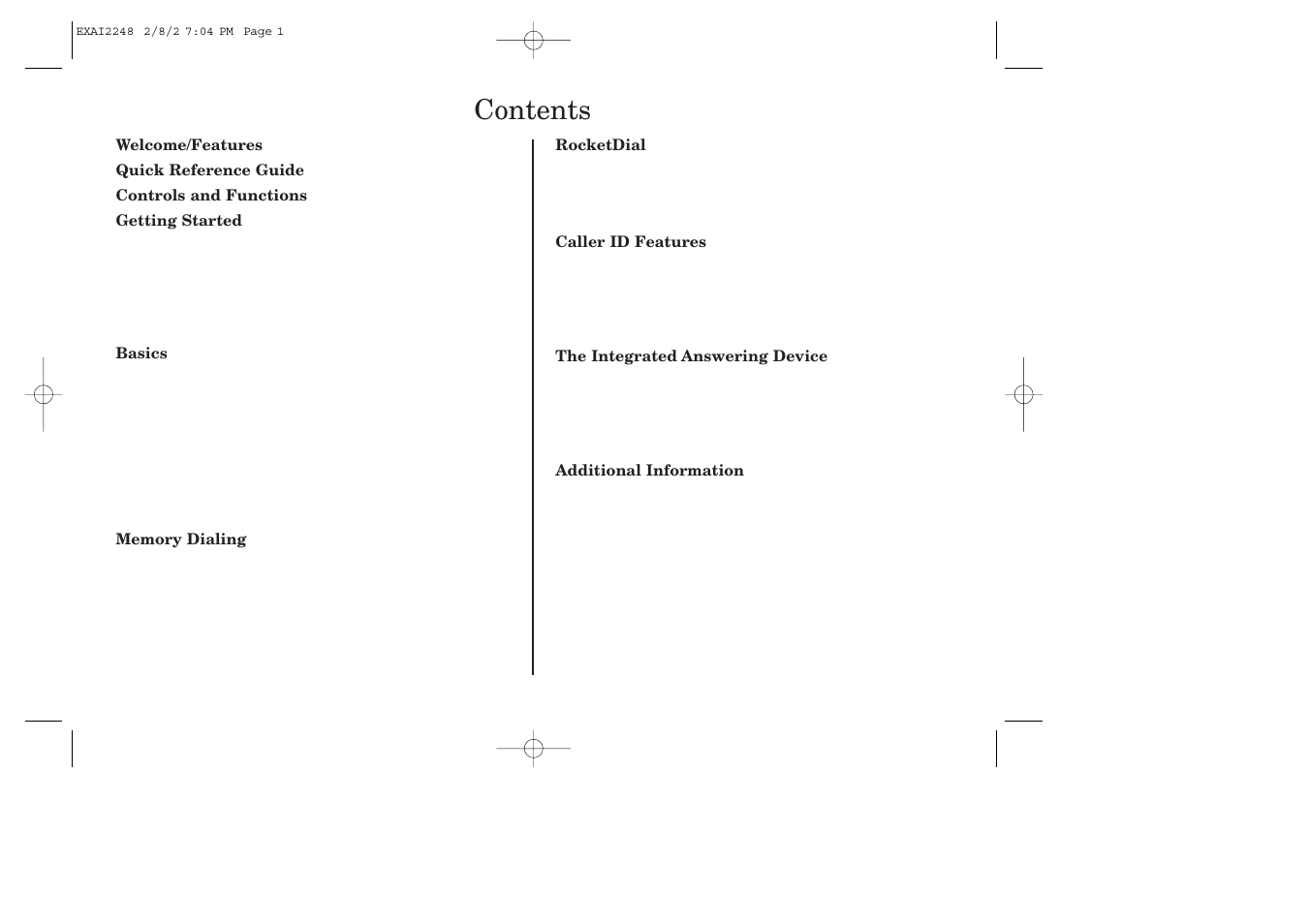 Uniden EXAI2248 series User Manual | Page 3 / 68