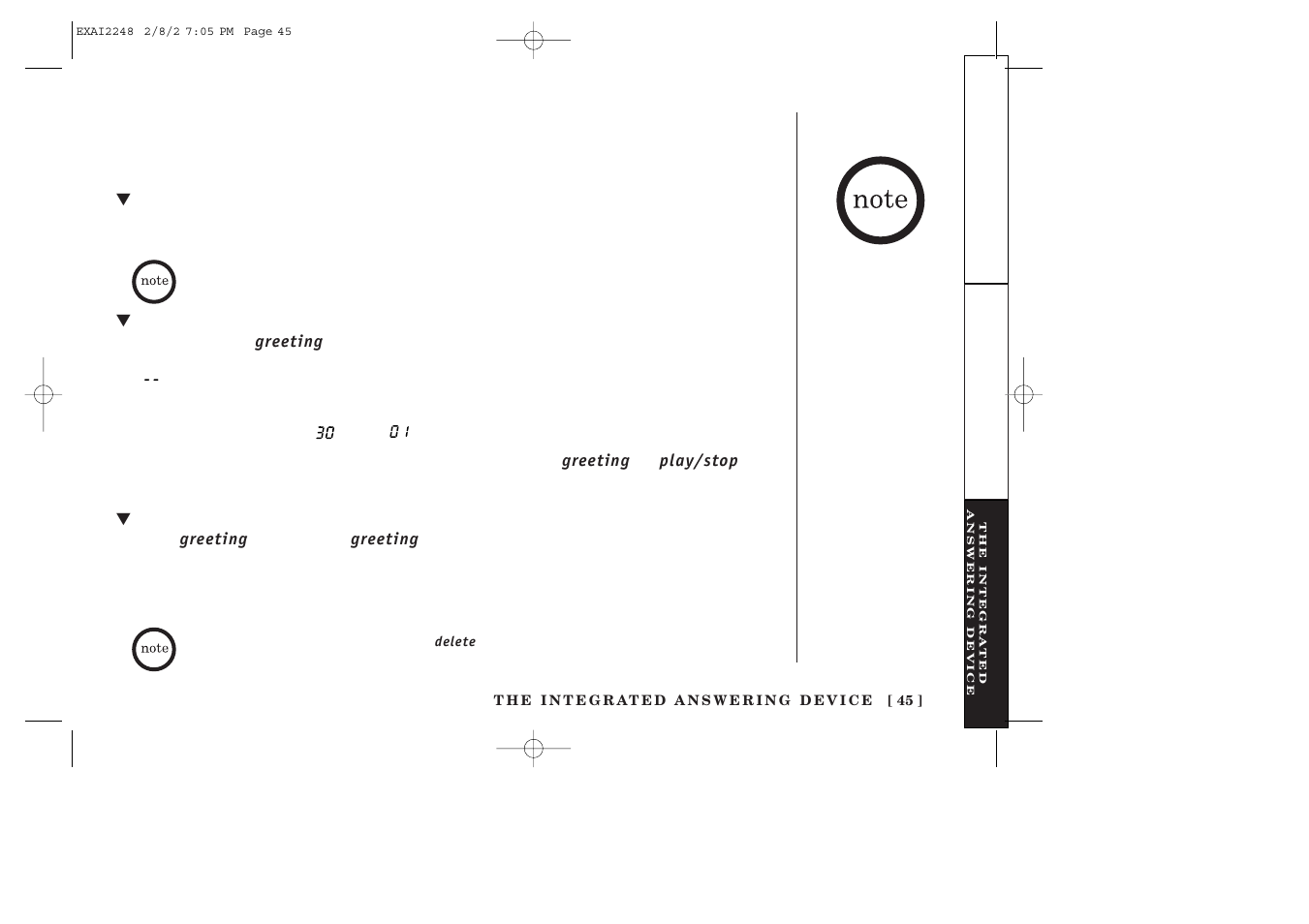 Uniden EXAI2248 series User Manual | Page 47 / 68