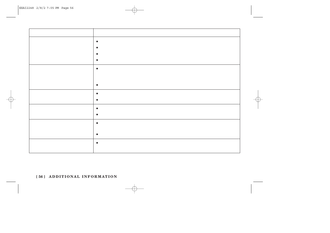 Uniden EXAI2248 series User Manual | Page 58 / 68