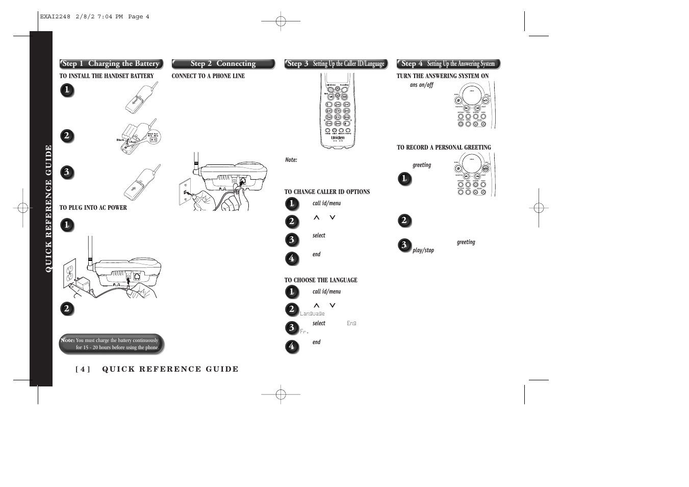 Uniden EXAI2248 series User Manual | Page 6 / 68