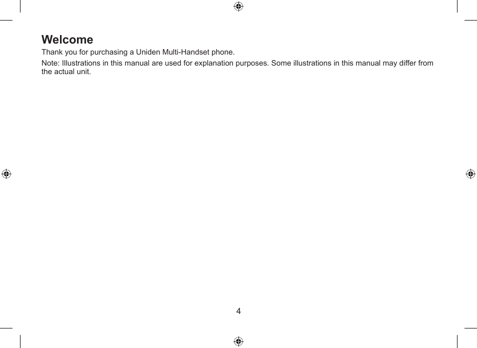 Welcome | Uniden DSS7915+1 User Manual | Page 5 / 64