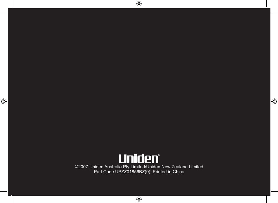 Uniden DSS7915+1 User Manual | Page 64 / 64