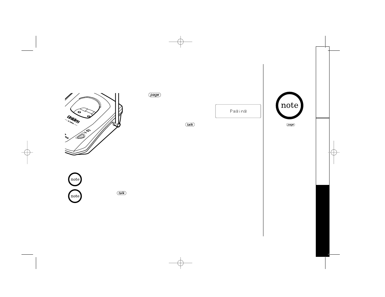 Paging | Uniden TRU 346 User Manual | Page 27 / 48