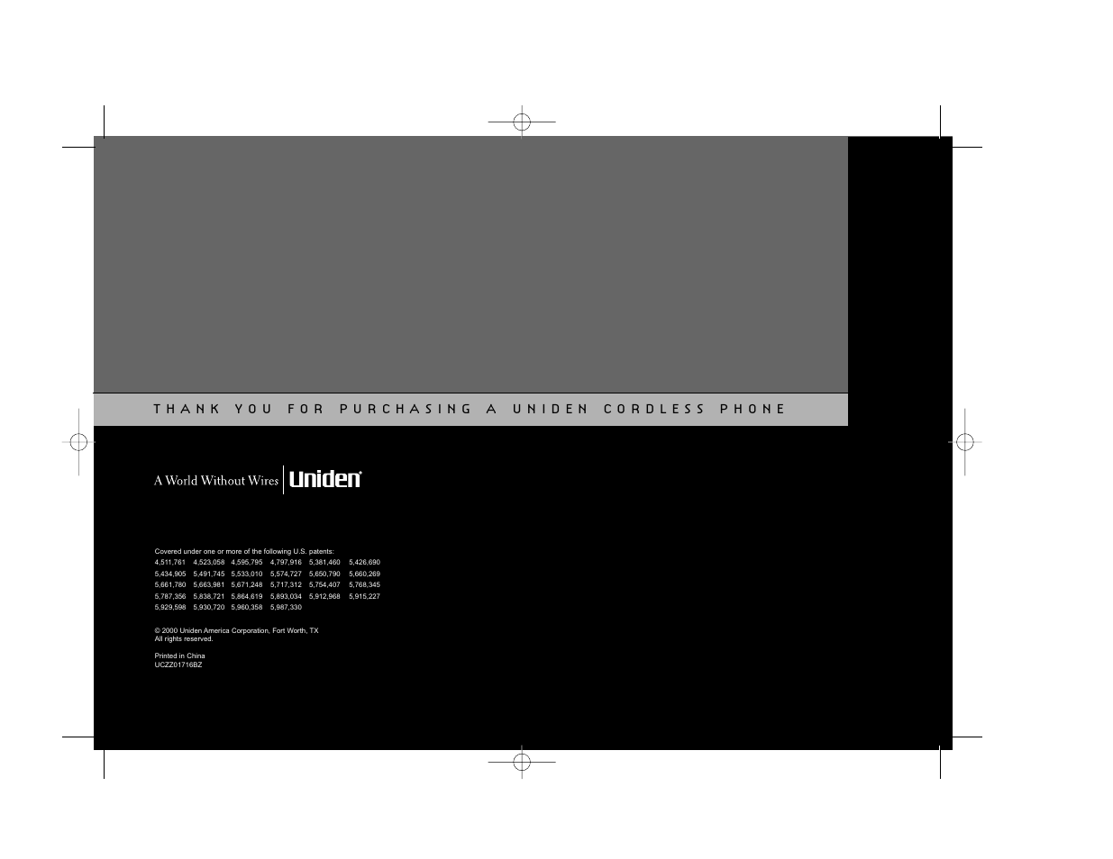 Uniden TRU 346 User Manual | Page 48 / 48