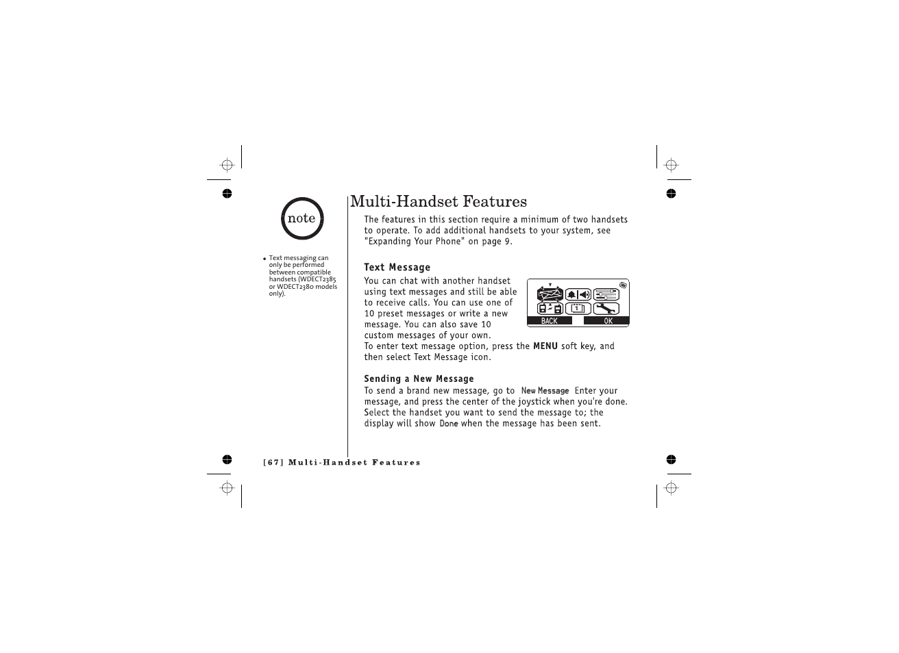 Uniden WDECT2385 User Manual | Page 68 / 92