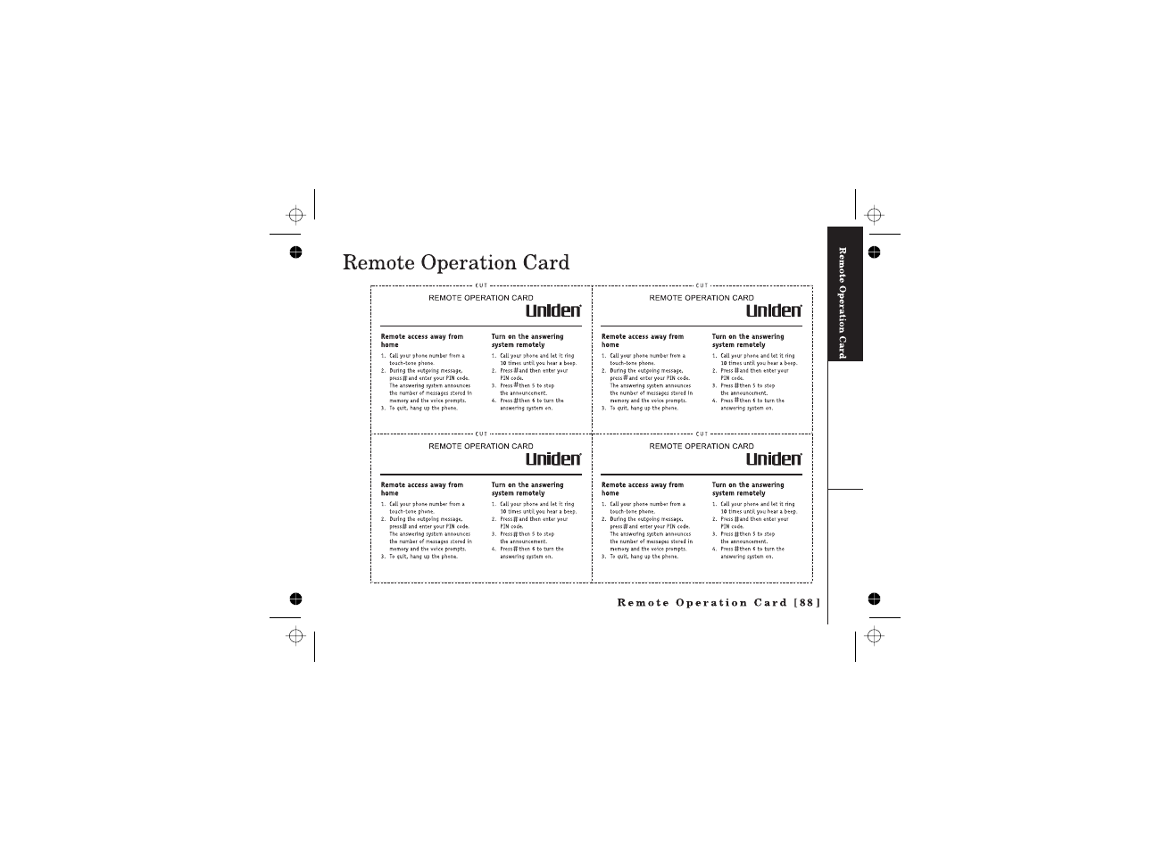 Uniden WDECT2385 User Manual | Page 89 / 92