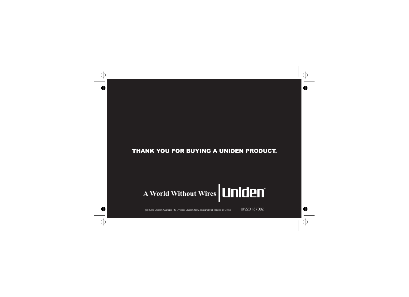 A world without wires | Uniden WDECT2385 User Manual | Page 92 / 92