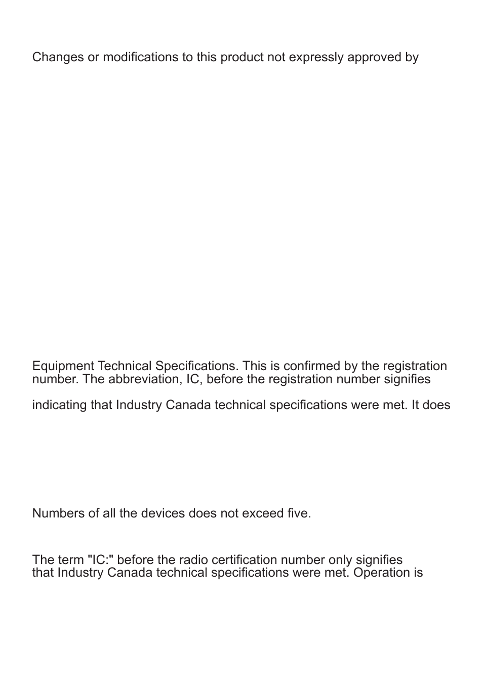 The fcc wants you to know, I.c. notice, Terminal equipment | Radio equipment | Uniden TCX950 User Manual | Page 20 / 24