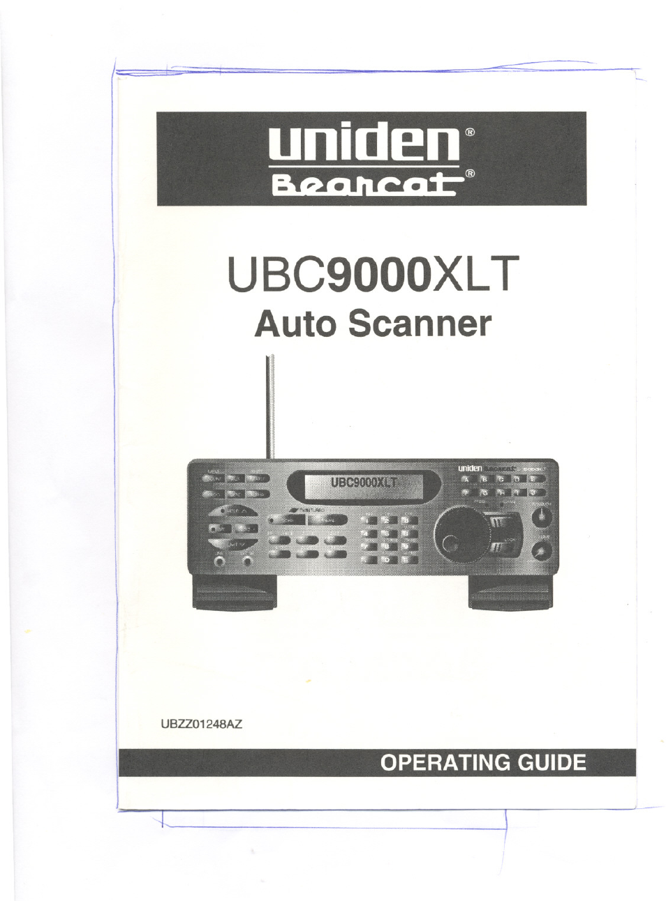 Uniden UBC9000XLT User Manual | 58 pages