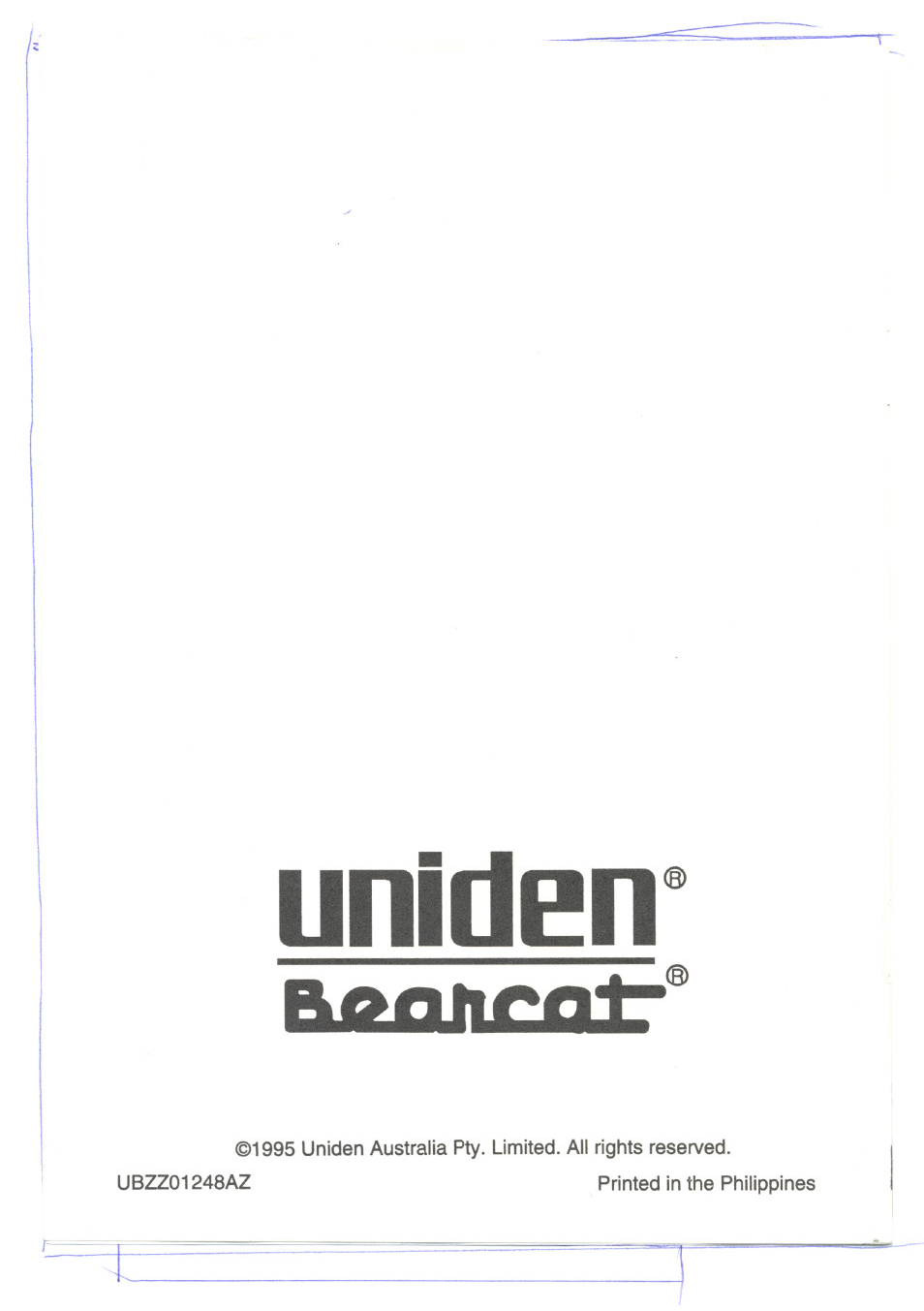 Uniden | Uniden UBC9000XLT User Manual | Page 58 / 58