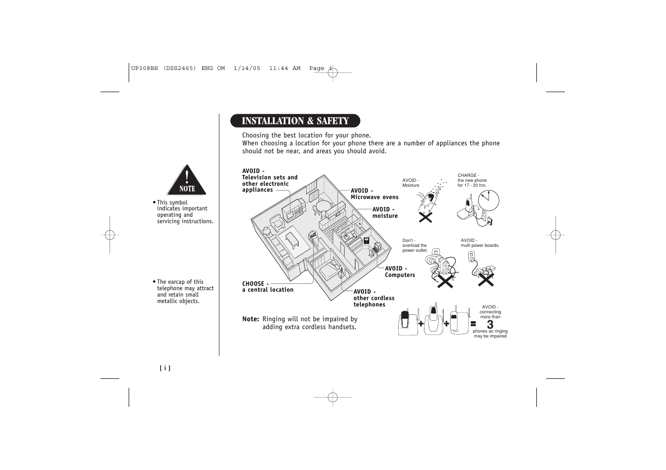 Installation & safety | Uniden DSS 2455 User Manual | Page 2 / 76