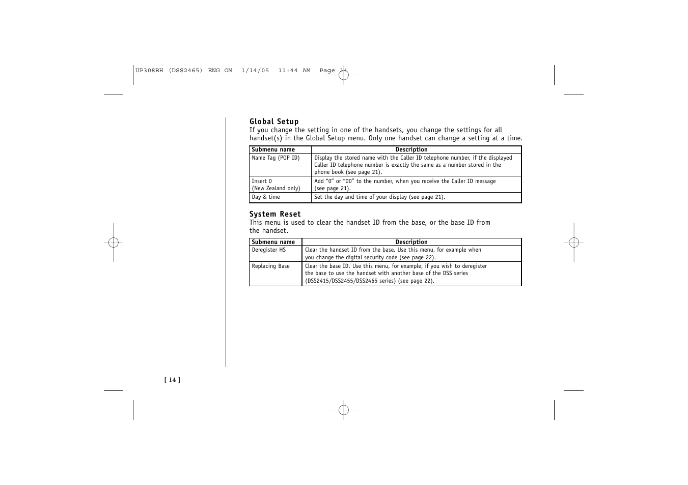 Uniden DSS 2455 User Manual | Page 20 / 76