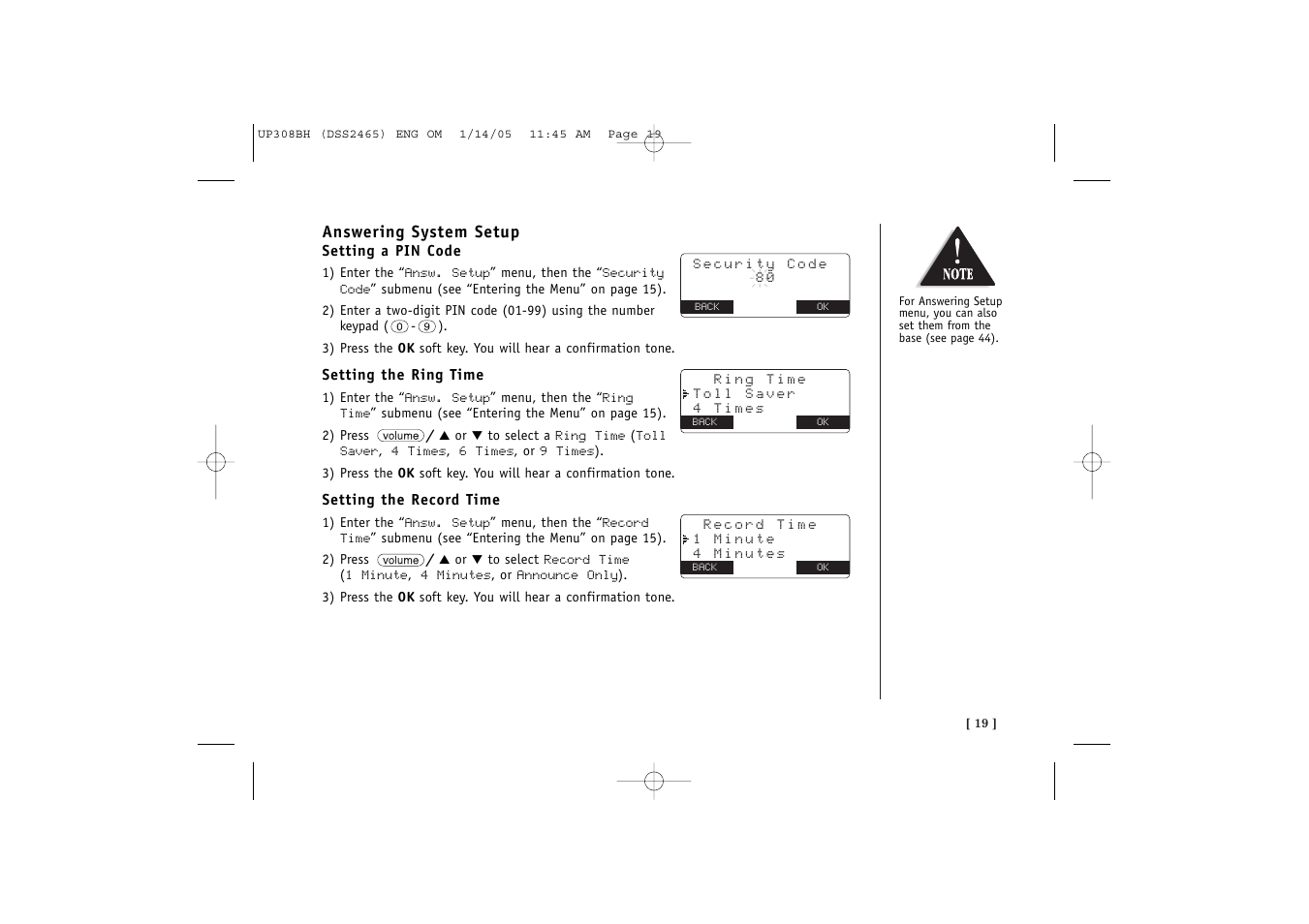 Uniden DSS 2455 User Manual | Page 25 / 76