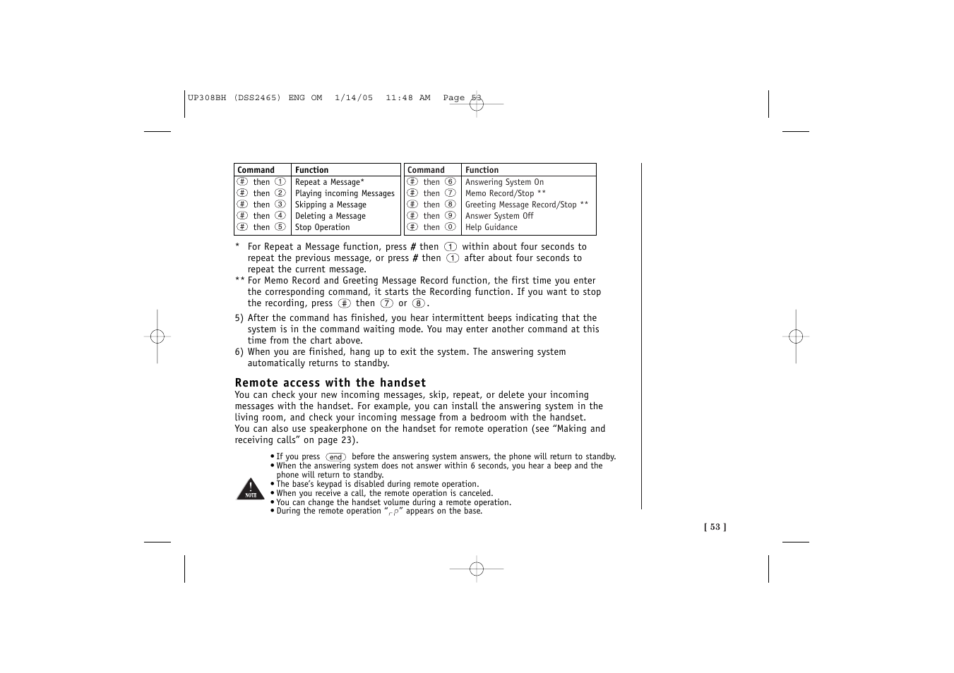 Uniden DSS 2455 User Manual | Page 59 / 76