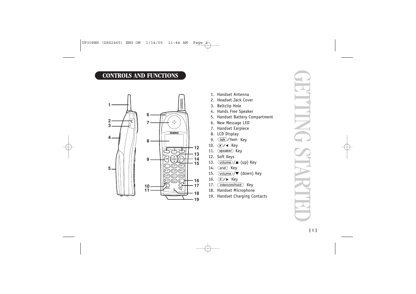Getting st arted | Uniden DSS 2455 User Manual | Page 7 / 76