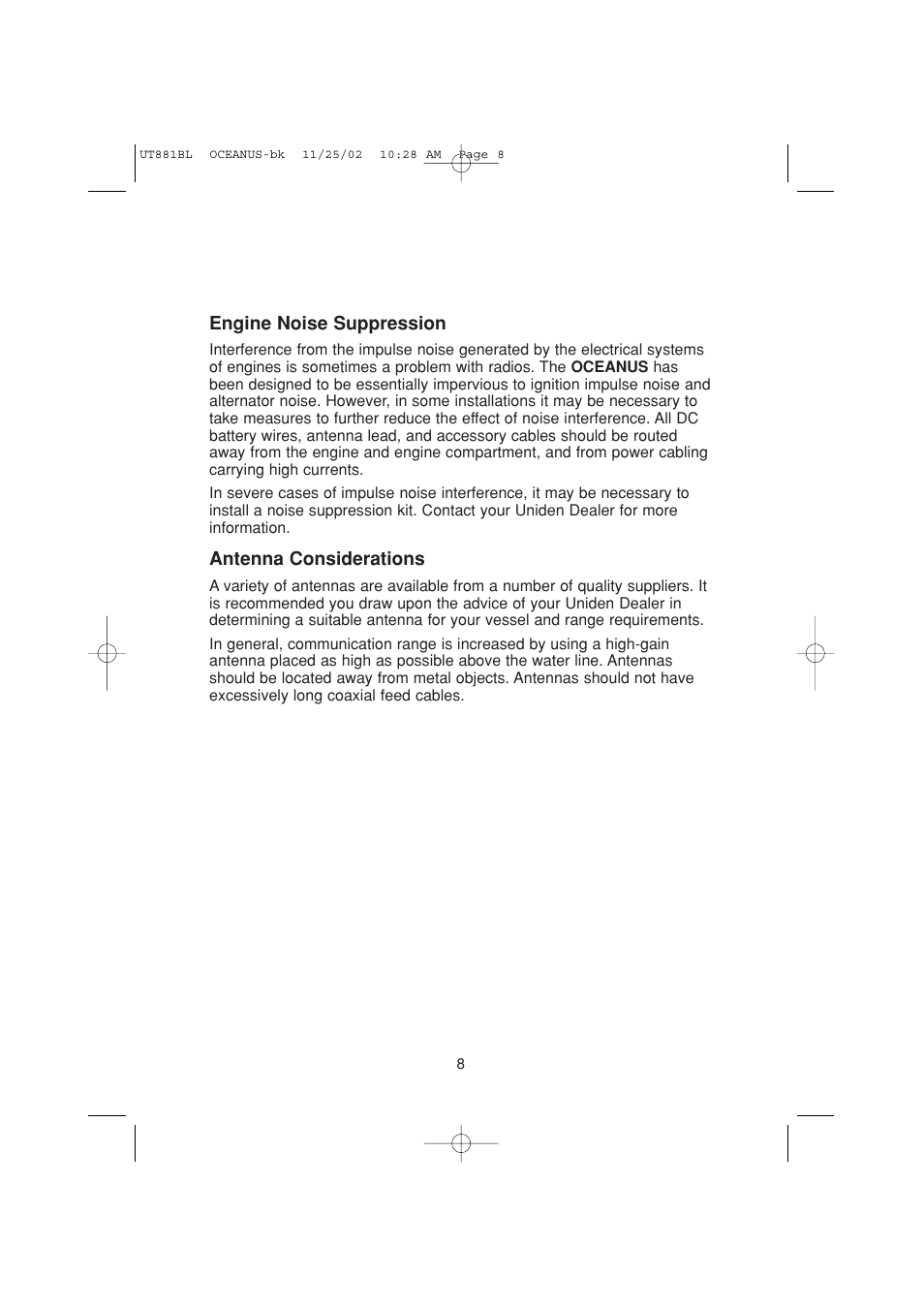 Uniden Marine Radio User Manual | Page 11 / 24