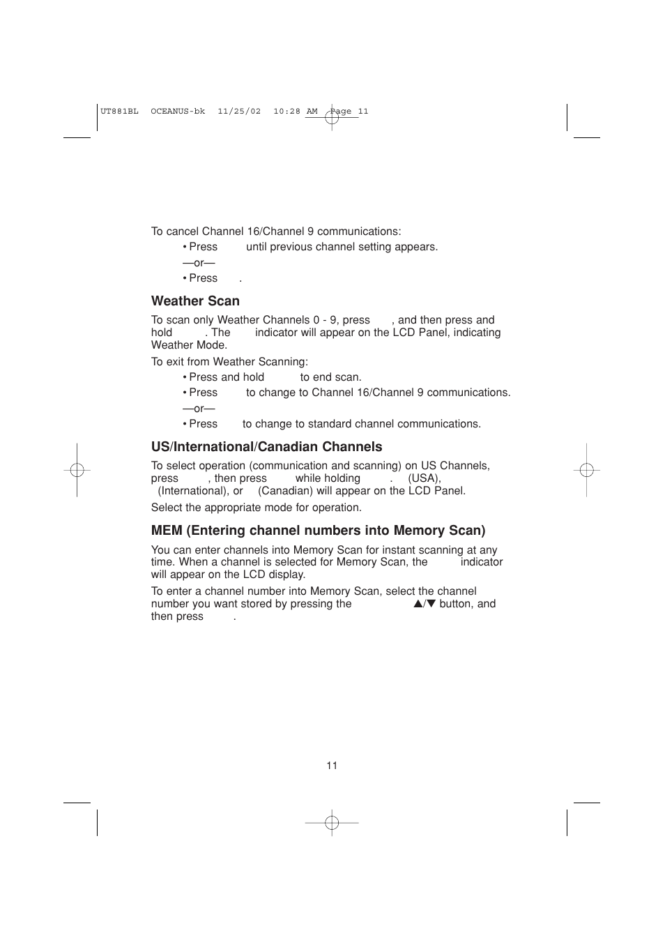 Uniden Marine Radio User Manual | Page 14 / 24