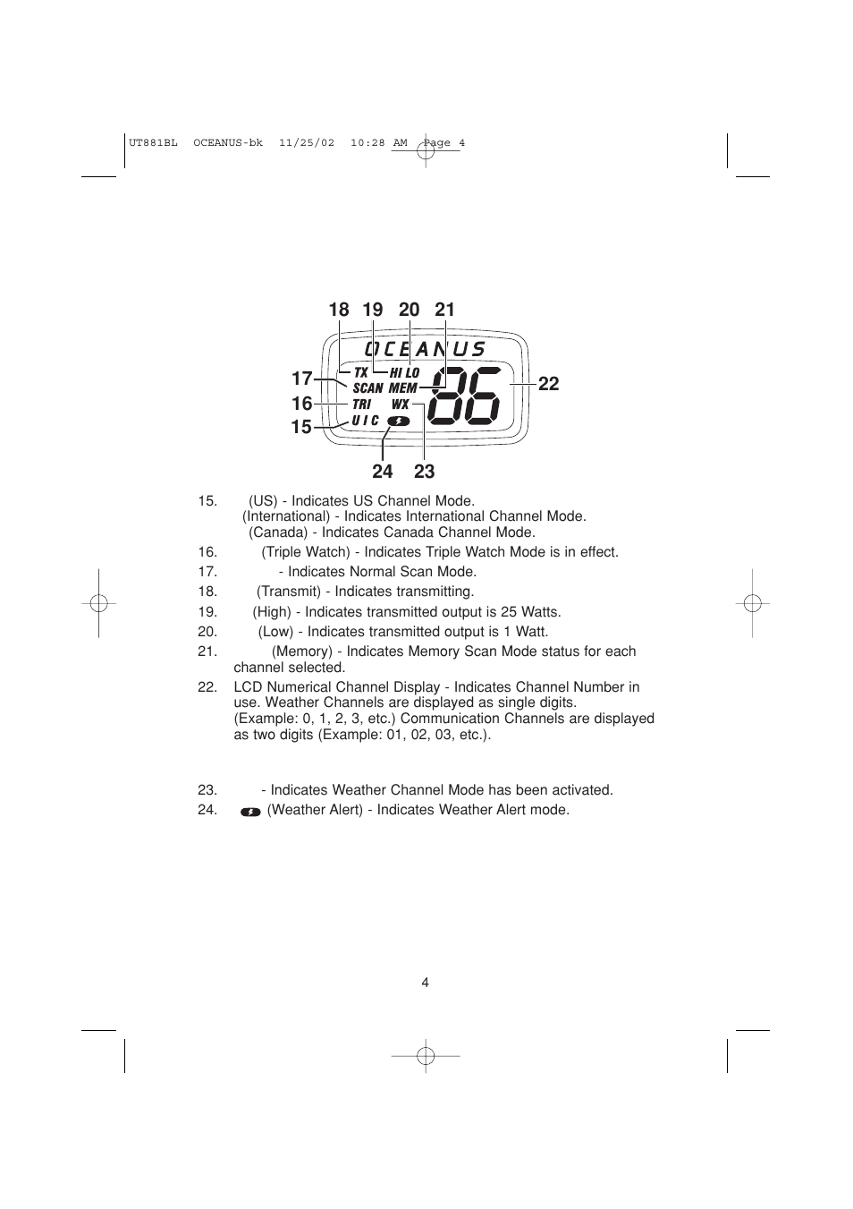 Uniden Marine Radio User Manual | Page 7 / 24