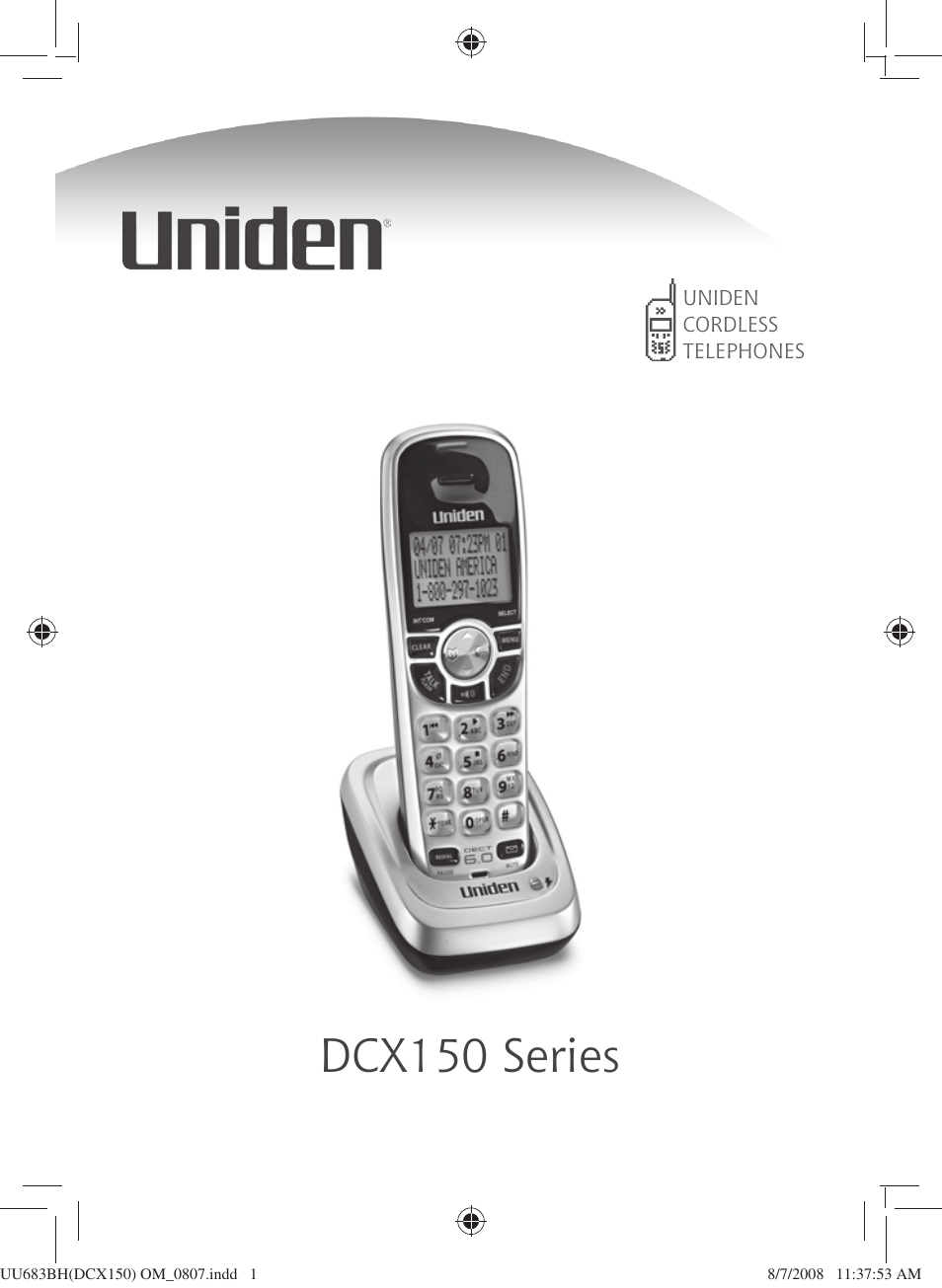 Uniden DCX150 Series User Manual | 24 pages